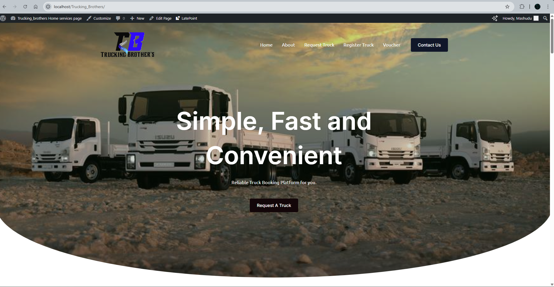 WordPress website design screenshot 1